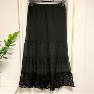 Semi transparent maxi skirt 🖤🖤